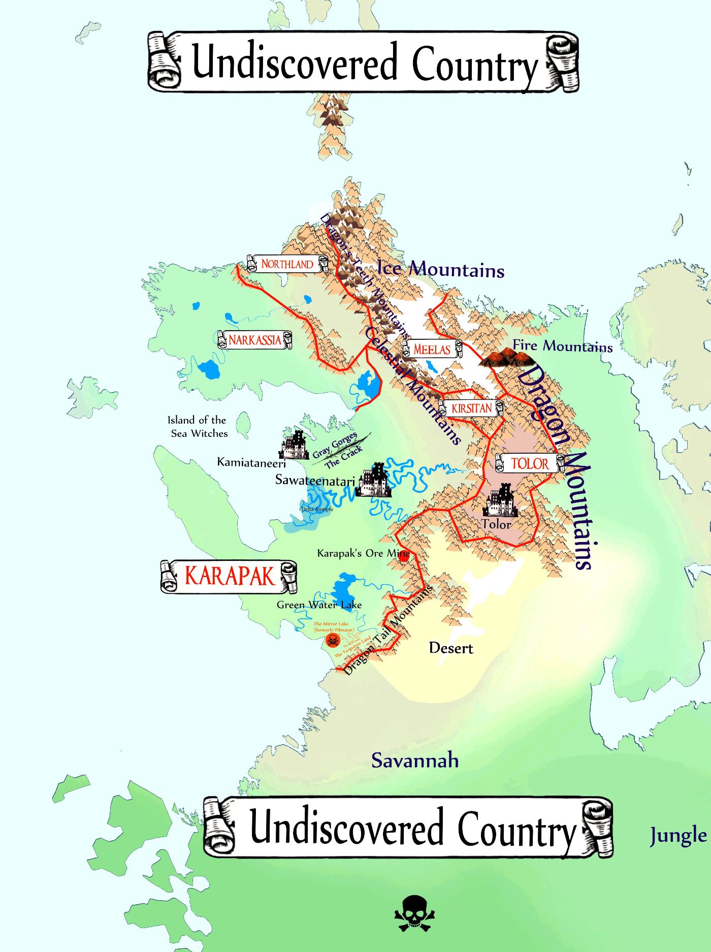 Map of the Kindom of Karapak